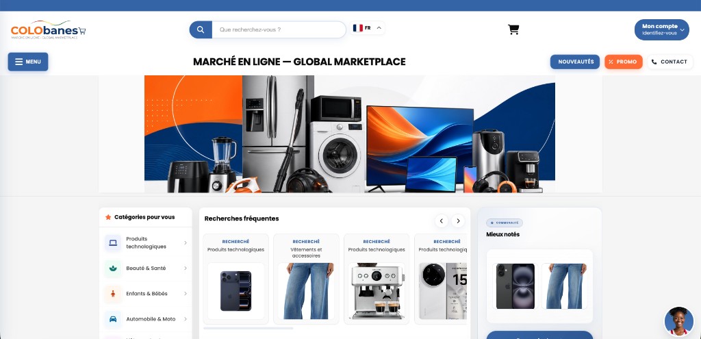 Colobanes — marché en ligne