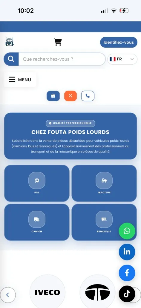 Fouta Poids Lourds — aperçu mobile